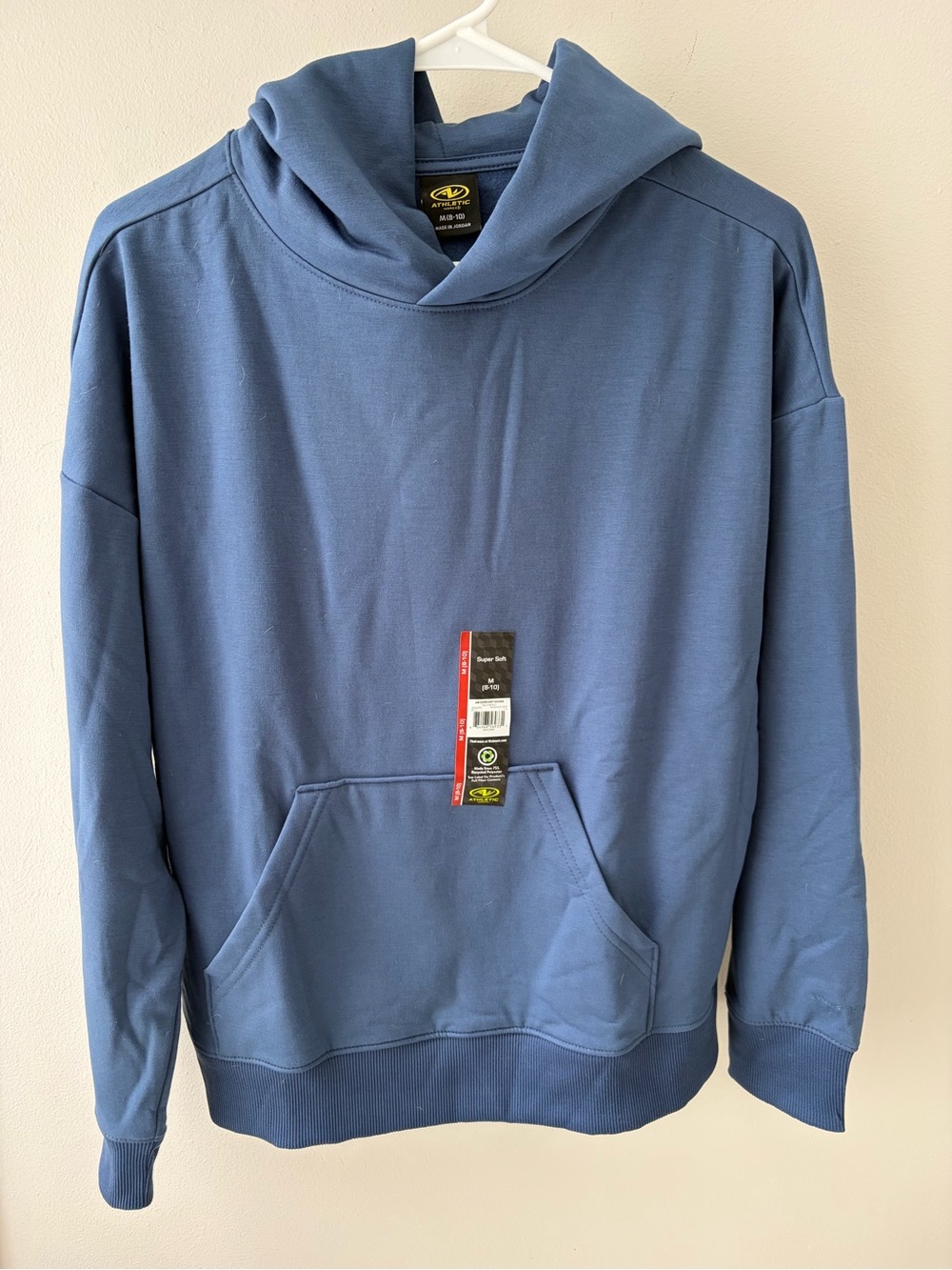 Athletic works medium woman's indigo blue Hooded Sweatshirt. Soft nwt
